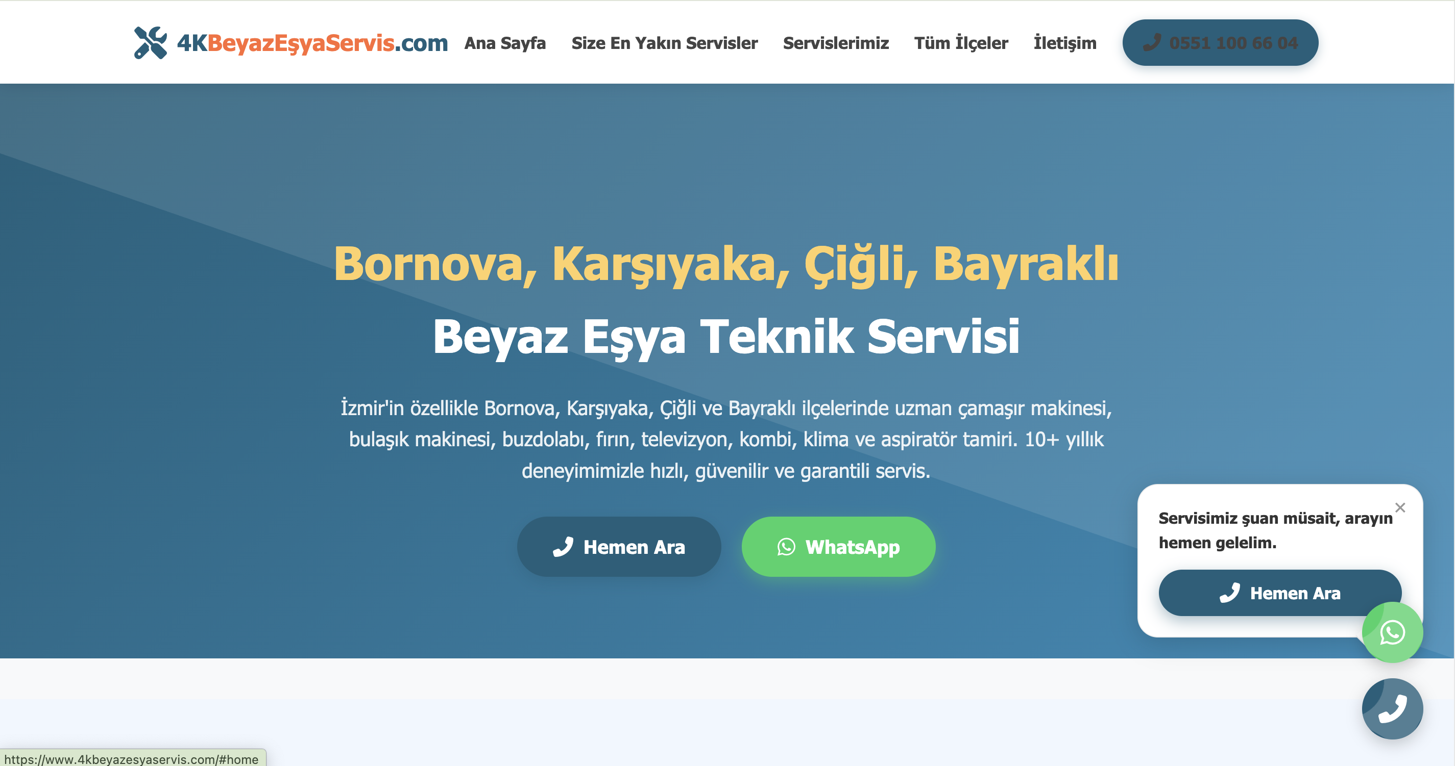 4K Beyaz Eşya Servis